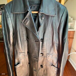 Elliana Black Leather Jacket Size Small